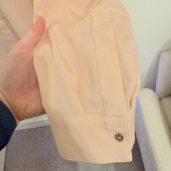 Calvin Klein Zippocket Utility Blouse Button Down Top - Picture 6 of 6